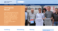 Desktop Screenshot of hwk-reutlingen.de