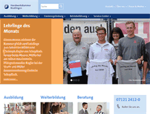 Tablet Screenshot of hwk-reutlingen.de